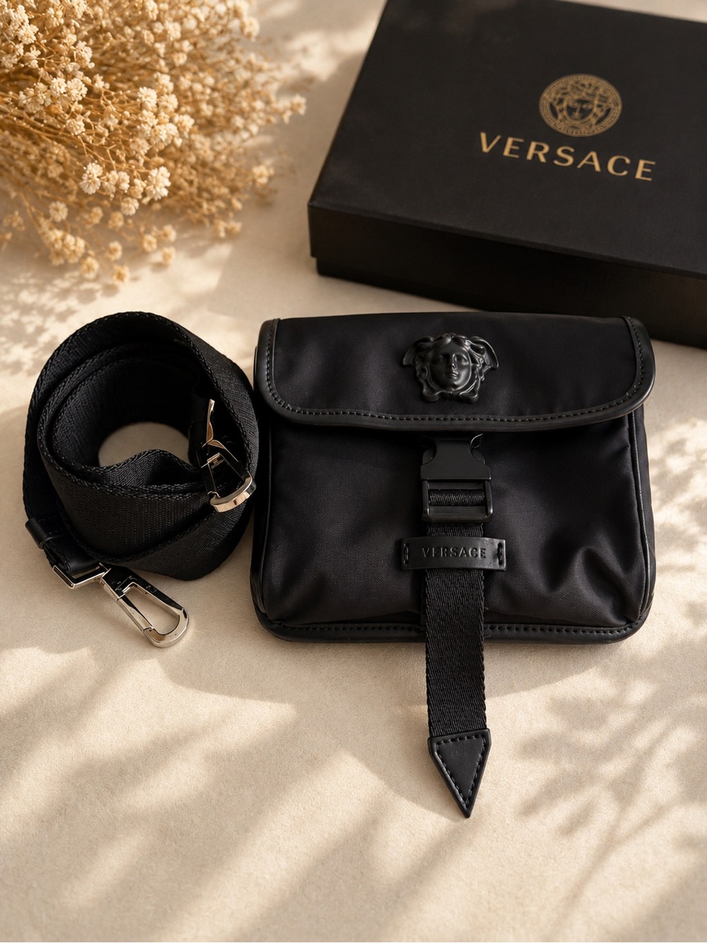 Versace La Medusa Small Messenger Bag – Unisex
